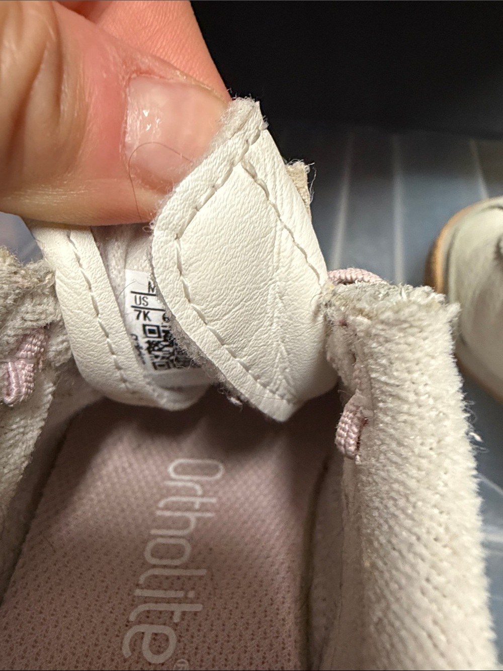 adidas Kids Samoa Sneakers - White and Light Pink - Picture 4 of 5
